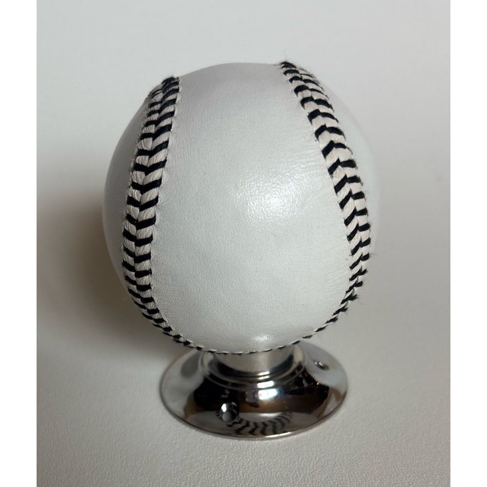 Chloe Alberry Leather Baseball Turning Handle with Black Stitching